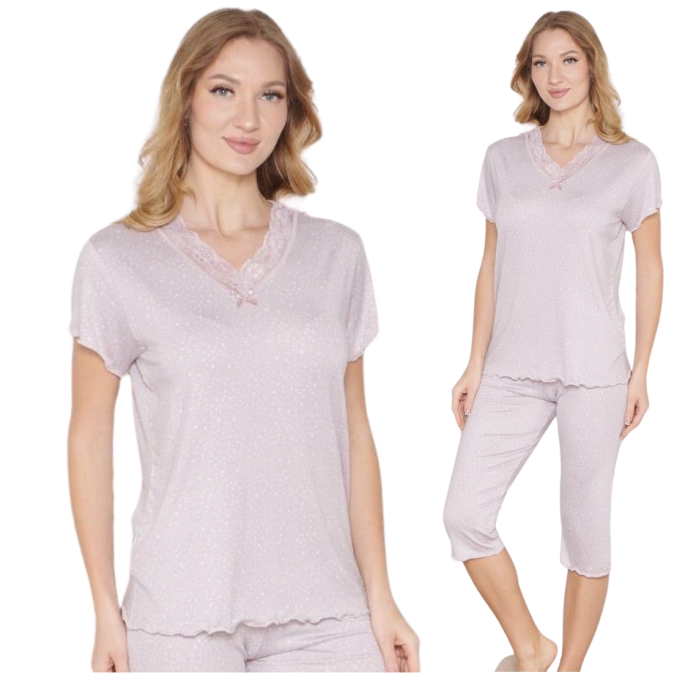 WISKOZOWA PIŻAMA DAMSKA SPODNIE 3/4  M-XXL