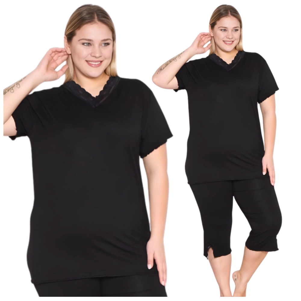 Piżama damska wiskozowa EXTRA PLSU SIZE 5XL-7XL