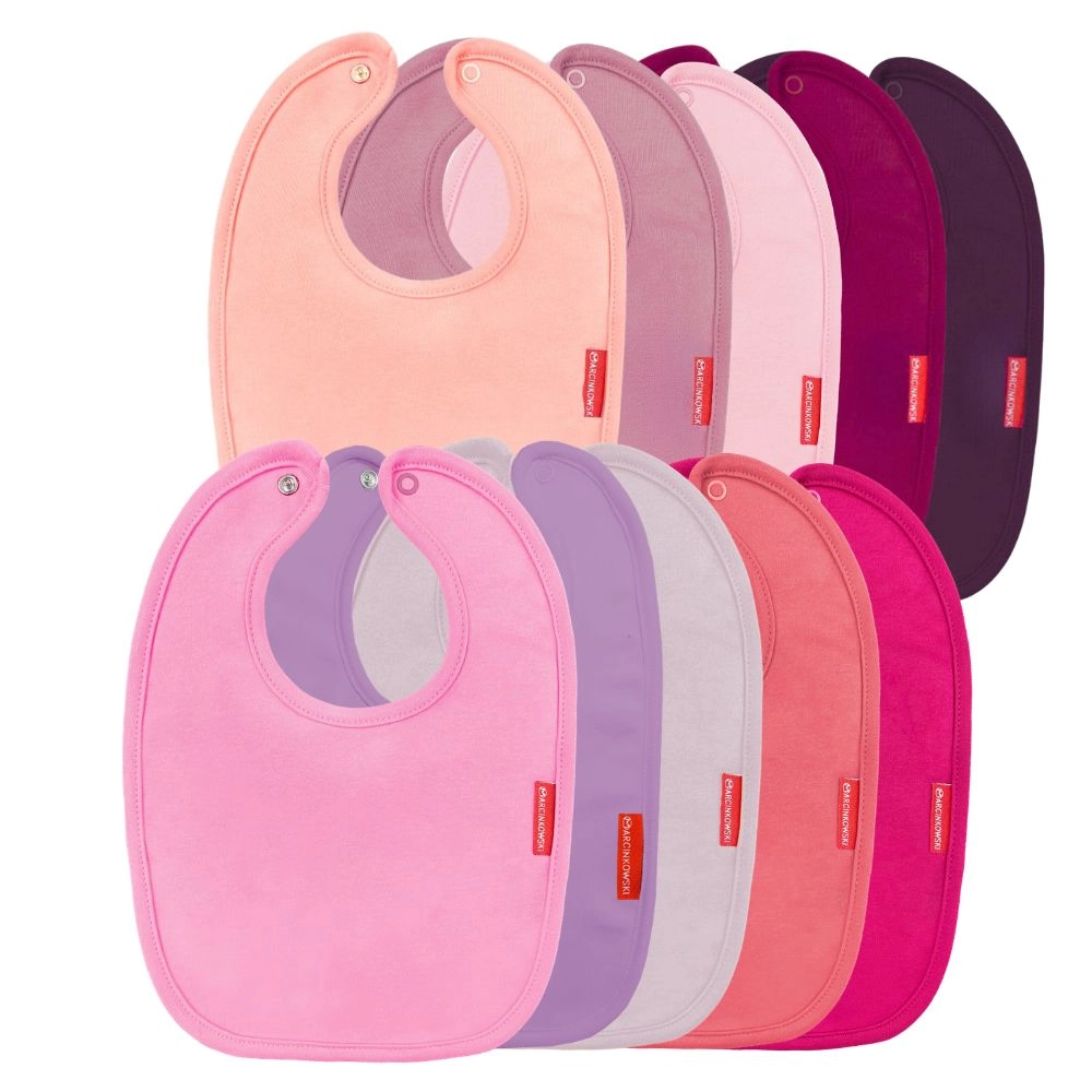 10pak wielopak śliniaki dla dziewczynki komplet zestaw bawełniane dla dziewczynki dziewczęce