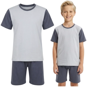 Piżama chłopięca na krótki rękaw dla alergików  146-176