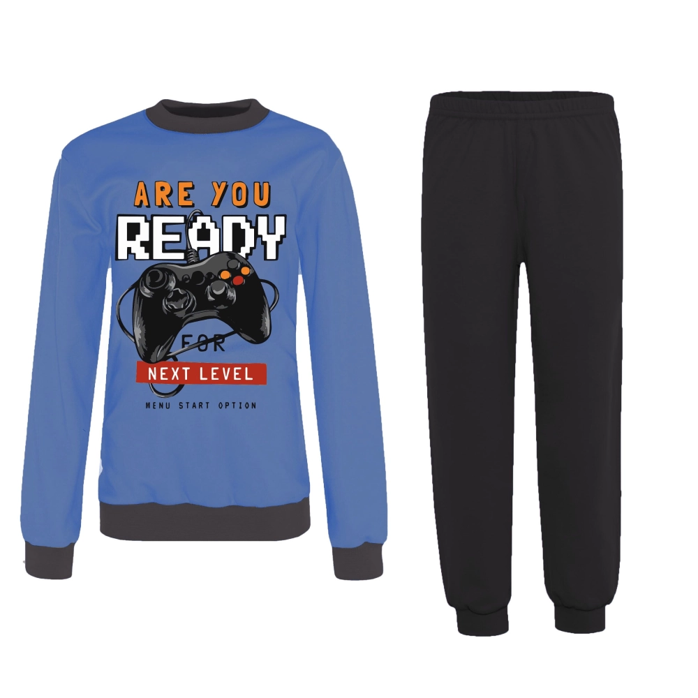 ciepła piżama dla chłopca bawełniana