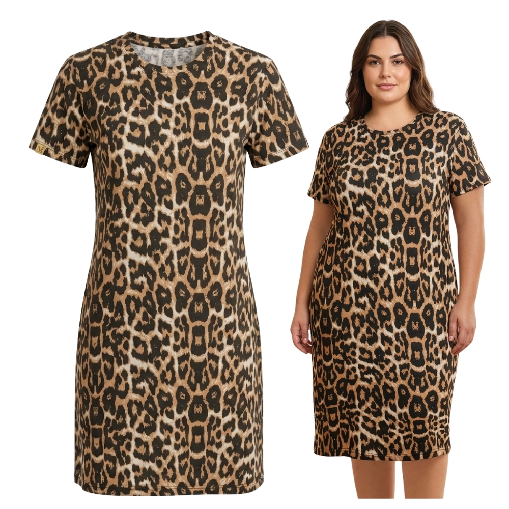 koszula nocna damska panterka plus size duże rozmiary