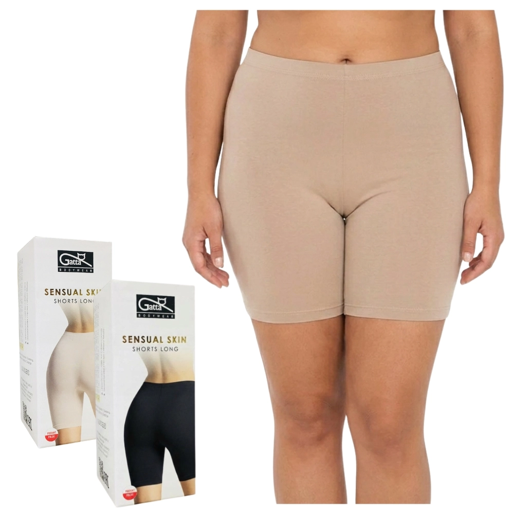 Majtki na otarcia ud GATTA Sensual Skin czarne i beżowe M-XXL