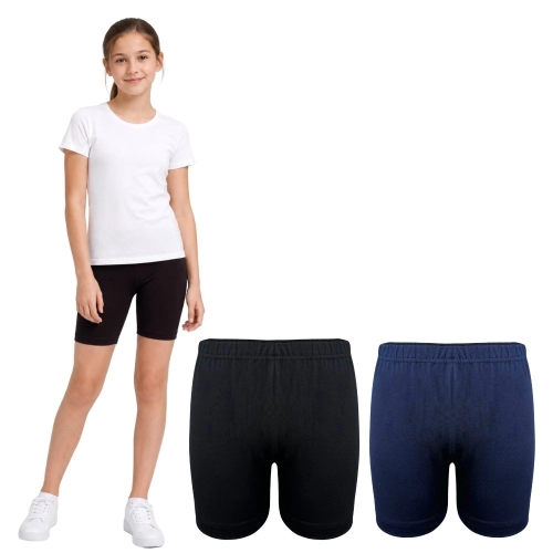 Krótkie legginsy spodenki kolarki dla dziewczynki 116-170