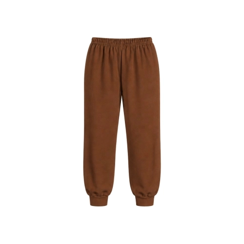 brązowe spodnie dziecięce lekkie dresowe dla dzieci chłopca dziewczynki wygodne bawełniane marcinkowski