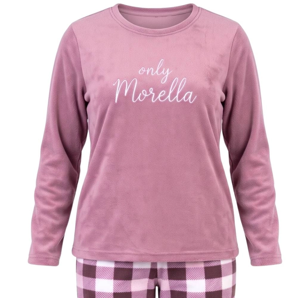 różowa gruba piżama damska morella m, l, xl, xxl