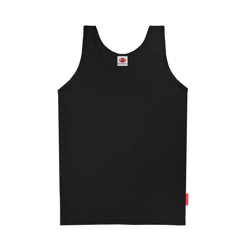 koszulka męska na ramiączkach czarna bawełniana podkoszulka podkoszulek męski czarny.jpg